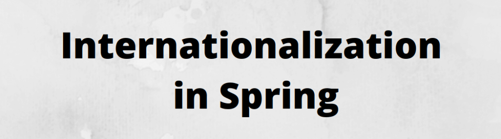 Internationalization in Spring
